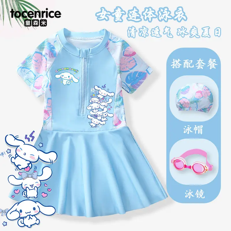 Kawaii Sanrios Kids Swimsuit Cinnamoroll Anime Girls jumpsuits Swim Skirt Cute Beach Clothes Quick-Drying Sunscreen Bathing Suit
Kawaii Sanrios Kids Swimsuit Cinnamoroll Anime Girls jumpsuits Swim Skirt Cute Beach Clothes Quick-Drying Sunscreen Bathing Suit