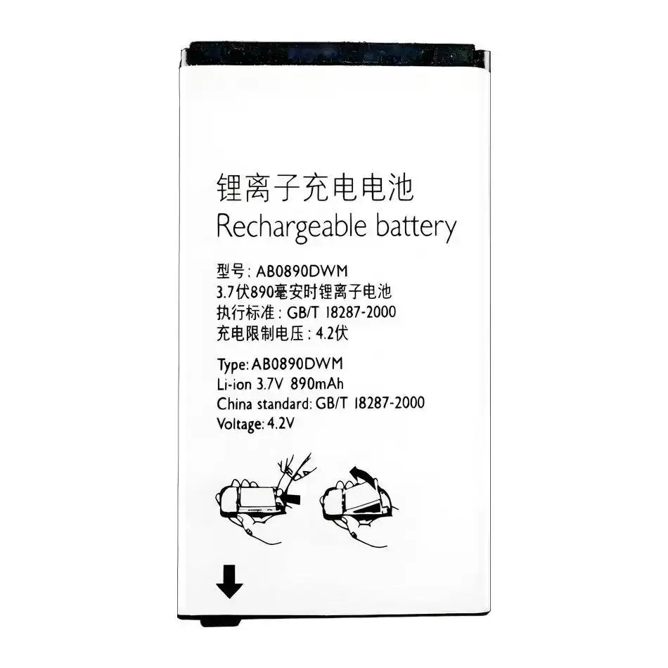 AB0890AWM Mobile Phone Battery Environmentally Friendly 890Mah For Philips Xenium X520 Reliable Power
AB0890AWM Mobile Phone Battery Environmentally Friendly 890Mah For Philips Xenium X520 Reliable Power