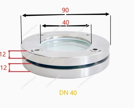 304 Stainless Steel Sight Glass Flange Glass Window Slight Cup Sanitary Pipe Observation Port DN100
304 Stainless Steel Sight Glass Flange Glass Window Slight Cup Sanitary Pipe Observation Port DN100