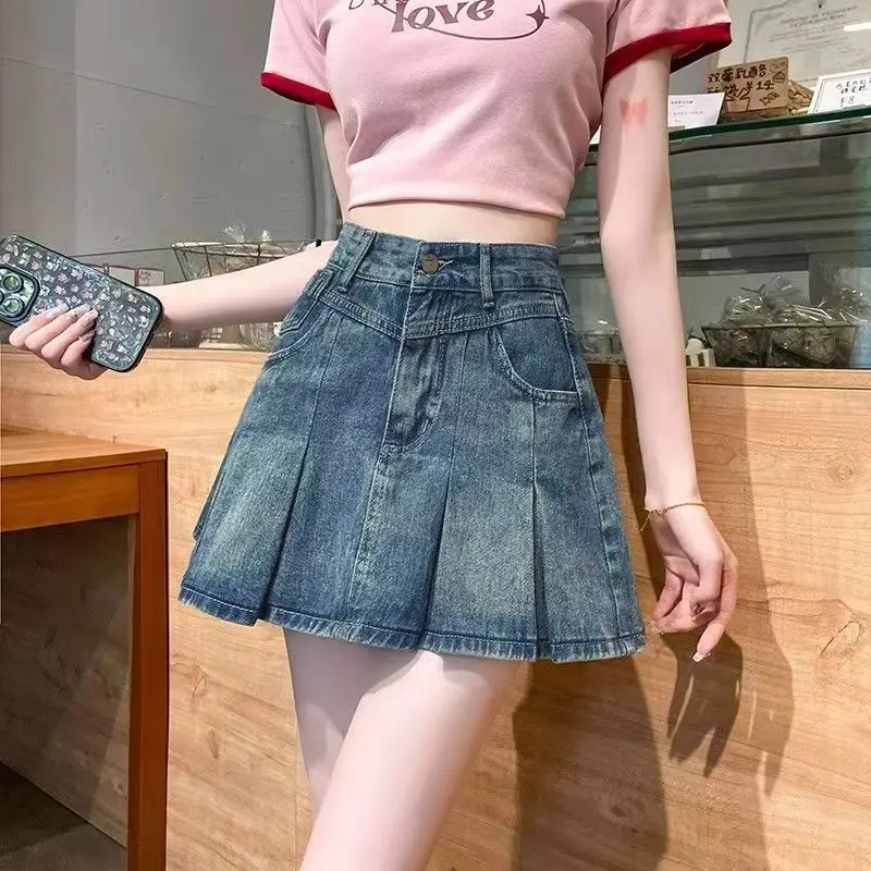 Ruffle design pleated mini skirt, new style for hot girls2025Elegant and versatile denim skirt for petite women
Ruffle design pleated mini skirt, new style for hot girls2025Elegant and versatile denim skirt for petite women
