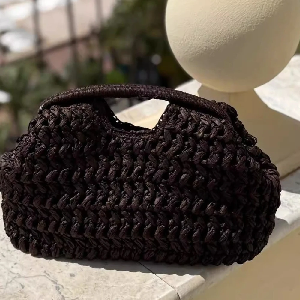 Elegant Ladies Pouch Woven Handbag Straw Shoulder Bag Fashionable Raffia Crossbody Beach Bag Summer New Versatile Women's Bag
Elegant Ladies Pouch Woven Handbag Straw Shoulder Bag Fashionable Raffia Crossbody Beach Bag Summer New Versatile Women's Bag