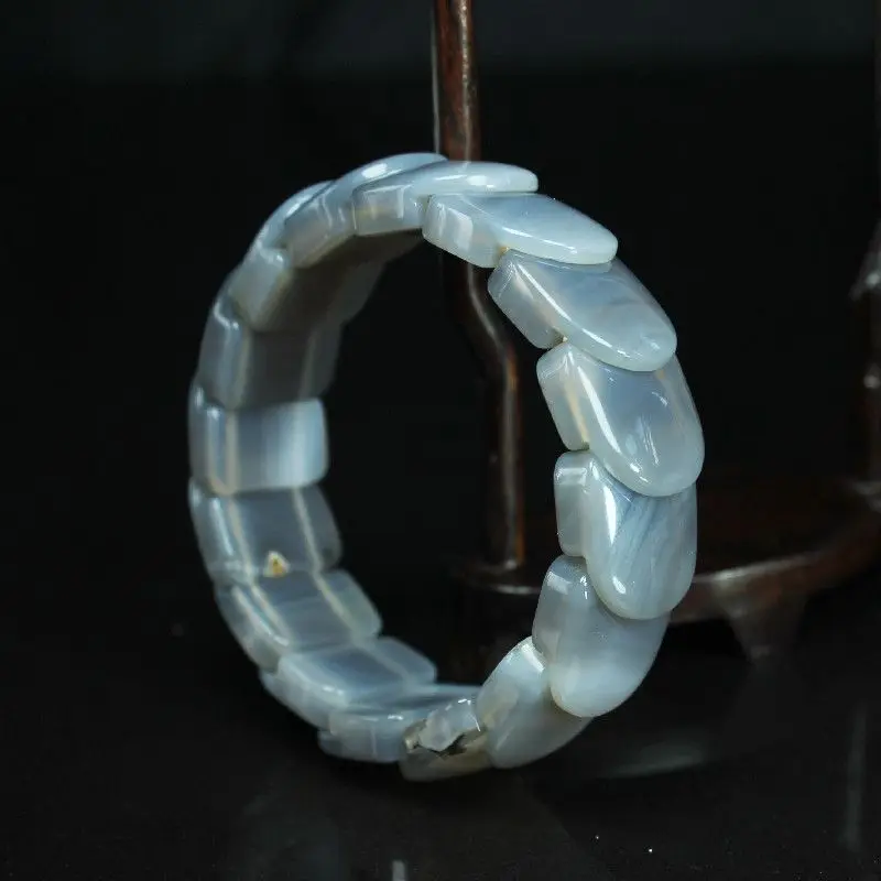 Natural Agate Bracelet Healing Gemstone Bangle Men Women Fine Jewelry Accessories Genuine Grey Agate Stone Dragon Scale Bracelet
Natural Agate Bracelet Healing Gemstone Bangle Men Women Fine Jewelry Accessories Genuine Grey Agate Stone Dragon Scale Bracelet