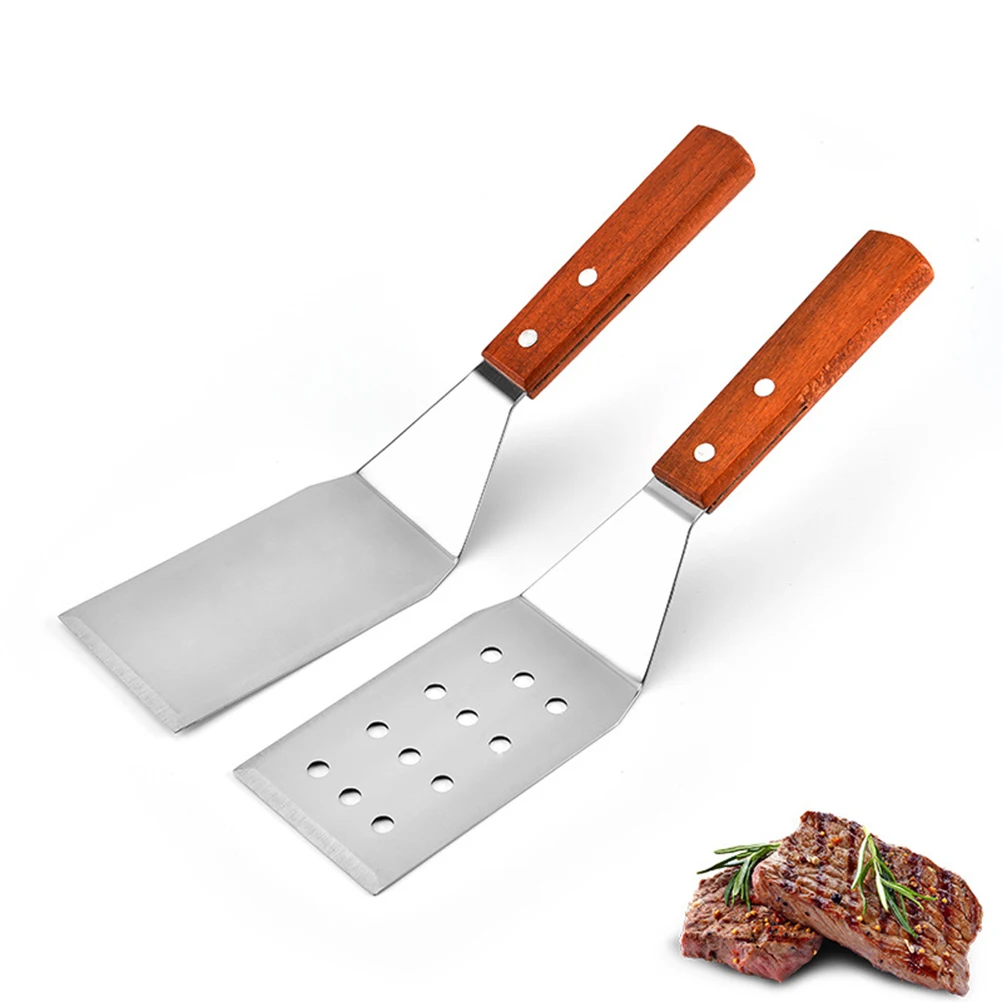 2pcs Stainless Steel Cooking Spatula Mirror Polished Wear-Resistant Kitchen Baking Tool For Pizza Steak Teppanyaki Shovel
2pcs Stainless Steel Cooking Spatula Mirror Polished Wear-Resistant Kitchen Baking Tool For Pizza Steak Teppanyaki Shovel