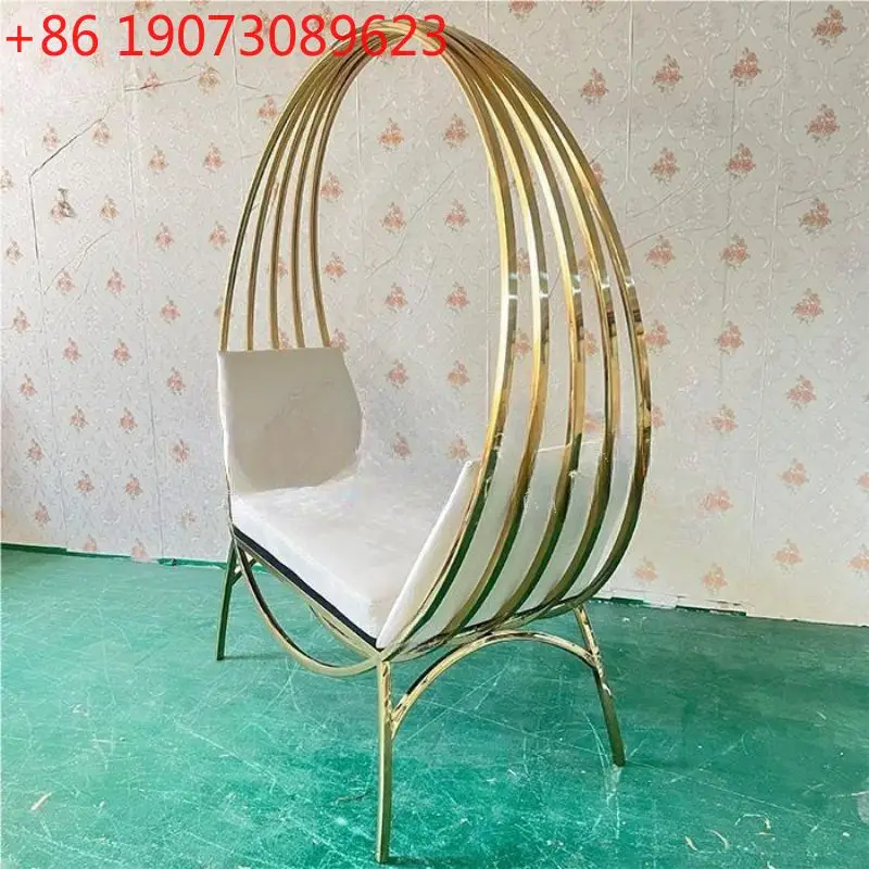 Stainless Steel Sofa Wedding Decoration Banquet Event Sofa Gold 
Stainless Steel Sofa Wedding Decoration Banquet Event Sofa Gold