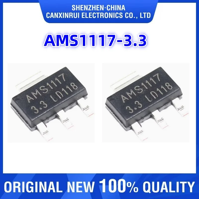 AMS1117-3.3 AMS1117-ADJ SOT-223 Brand New Original Genuine 1A Low Dropout Regulator
AMS1117-3.3 AMS1117-ADJ SOT-223 Brand New Original Genuine 1A Low Dropout Regulator