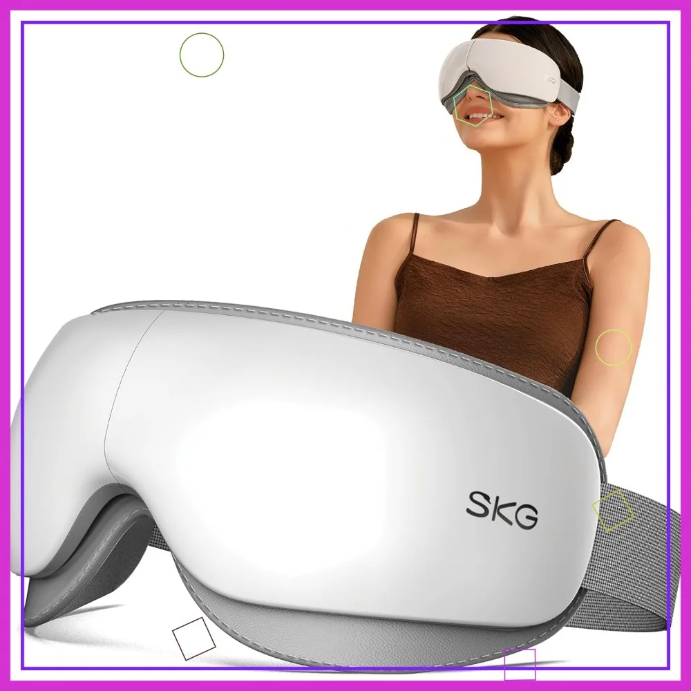 Heated Eye Massager with Compression, Ultra-Quiet Eye Mask for Relaxation & Eye Strain Relief, Gift for Women and Men
Heated Eye Massager with Compression, Ultra-Quiet Eye Mask for Relaxation & Eye Strain Relief, Gift for Women and Men