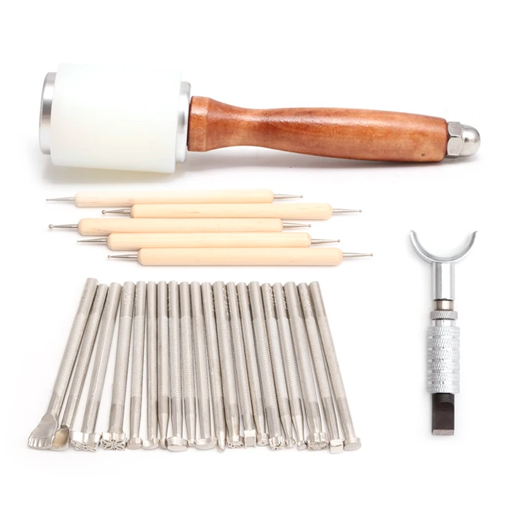 Leather craft printing set leather carving tool leathercraft tool package stamping set Swivel Knives tools Mauls hammer
Leather craft printing set leather carving tool leathercraft tool package stamping set Swivel Knives tools Mauls hammer