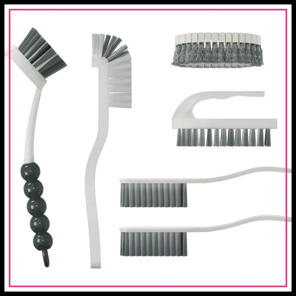 6-Piece Scrub Brush Set for Kitchen, Bathroom & Home - Multi-Purpose Cleaning Tools for Dishes, Tiles & Floors
6-Piece Scrub Brush Set for Kitchen, Bathroom & Home - Multi-Purpose Cleaning Tools for Dishes, Tiles & Floors