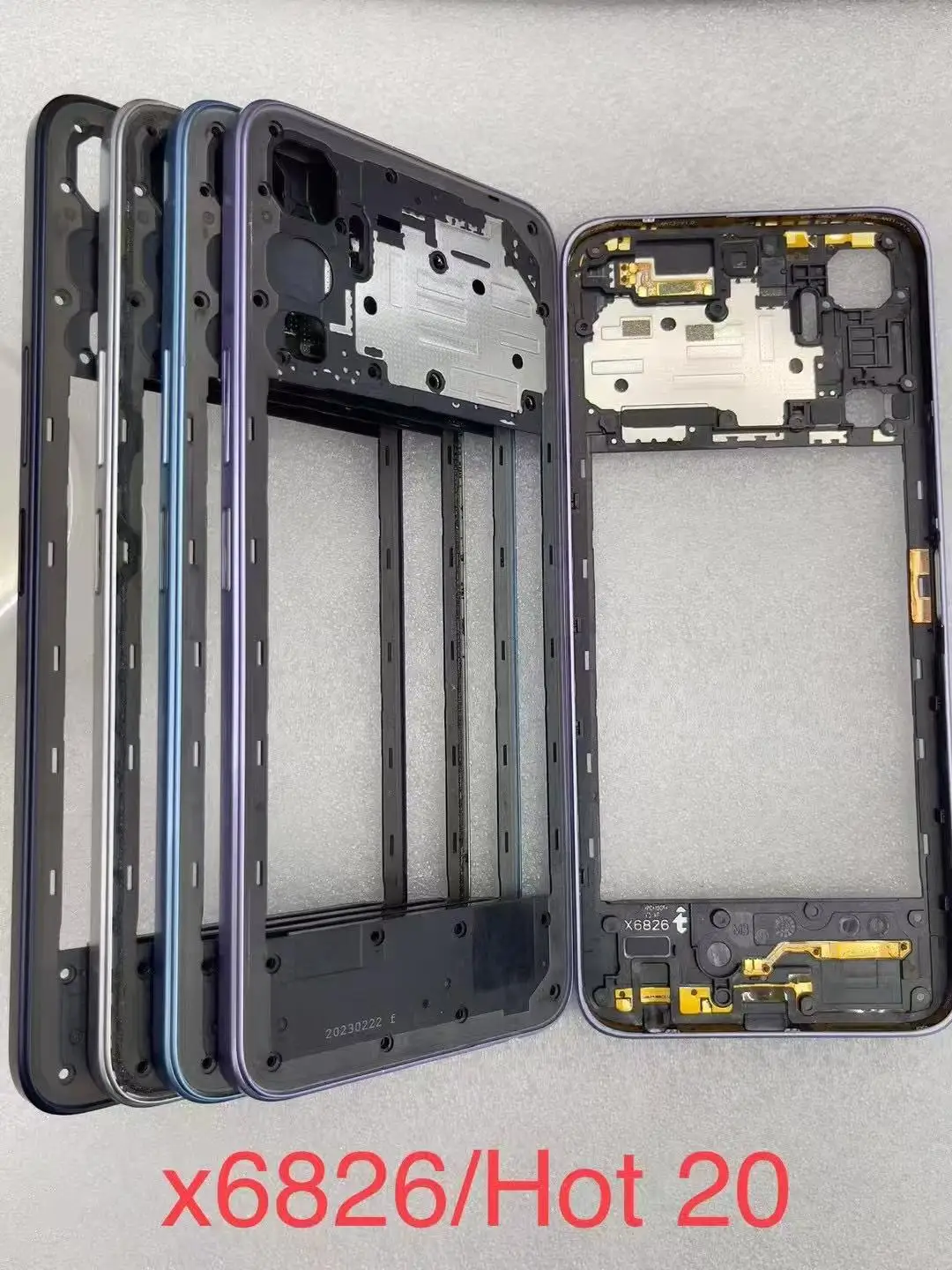 5pcs For infinix Hot 20 X6826 intermediate frame housing medium frame holder with side button parts
5pcs For infinix Hot 20 X6826 intermediate frame housing medium frame holder with side button parts