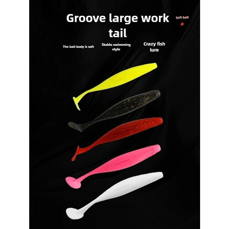 10 Pieces of T-tail Soft Bait Fishing Tools Fake Bait for Duck Tail Soft Bait Floating Soft Bait Fishing Accessories
10 Pieces of T-tail Soft Bait Fishing Tools Fake Bait for Duck Tail Soft Bait Floating Soft Bait Fishing Accessories