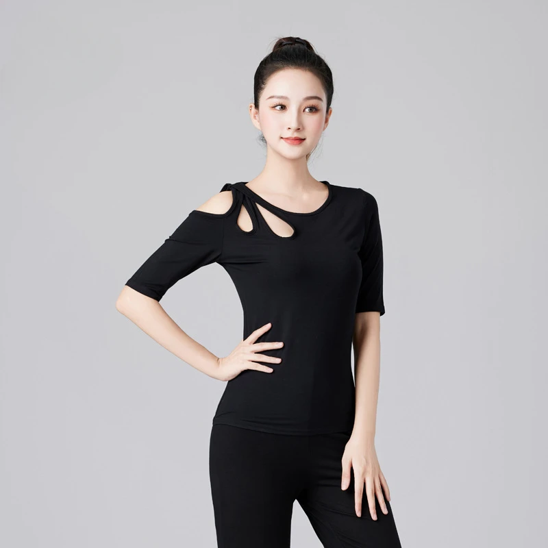 Latin Dance Top Women's Summer Ballroom Dance Costume Modal Dance Practice Waltz Top
Latin Dance Top Women's Summer Ballroom Dance Costume Modal Dance Practice Waltz Top