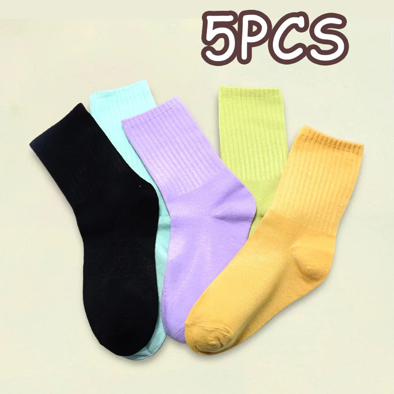 5 pairs of high top comfortable breathable women's solid color socks suitable for spring summer outdoor home slippers socks
5 pairs of high top comfortable breathable women's solid color socks suitable for spring summer outdoor home slippers socks