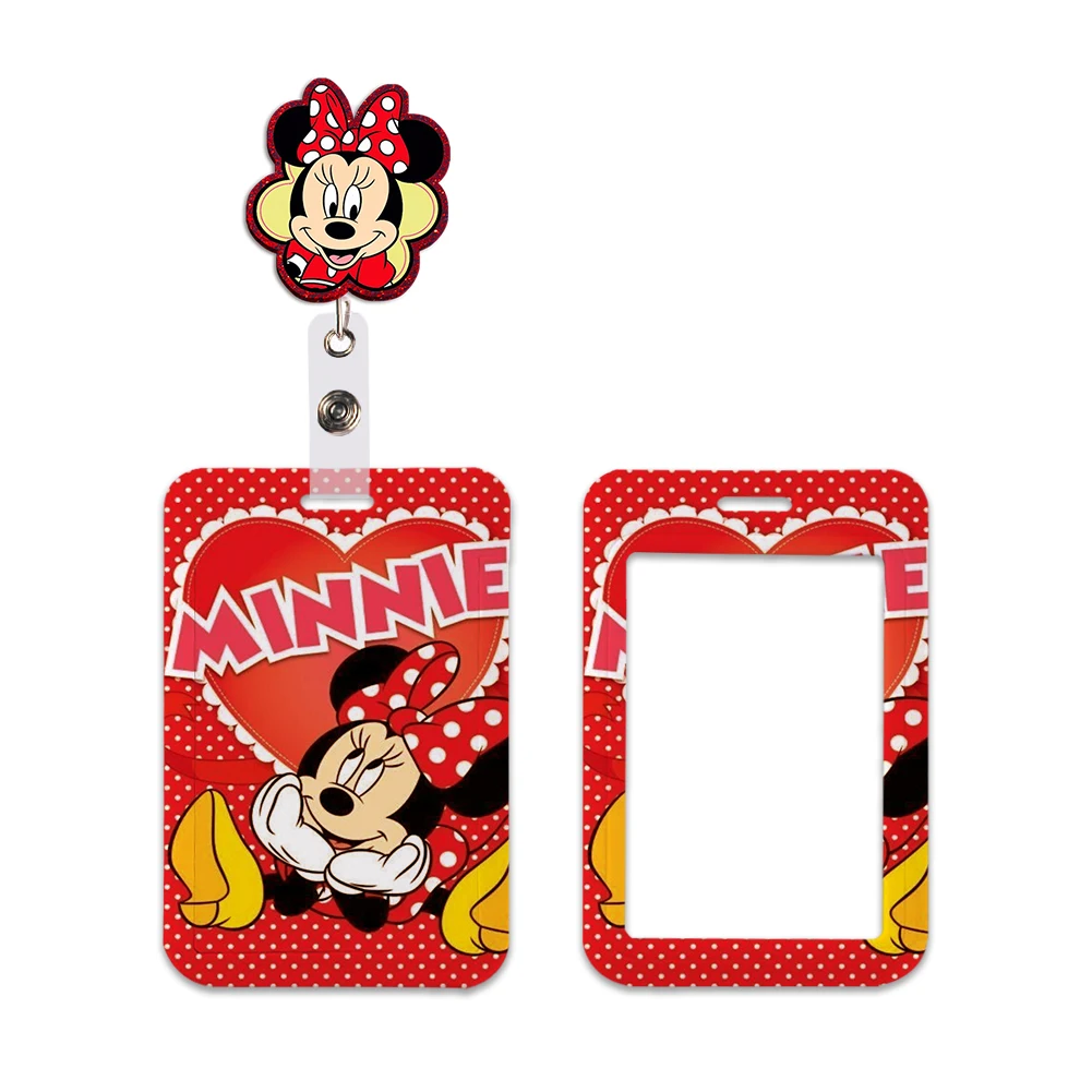 Классический держатель для карт Disney с Микки и Минни, бейдж для рабочего пропуска с брелоками, держатель для студенческого удостоверения, аксессуары для шнурка для карт
Классический держатель для карт Disney с Микки и Минни, бейдж для рабочего пропуска с брелоками, держатель для студенческого удостоверения, аксессуары для шнурка для карт