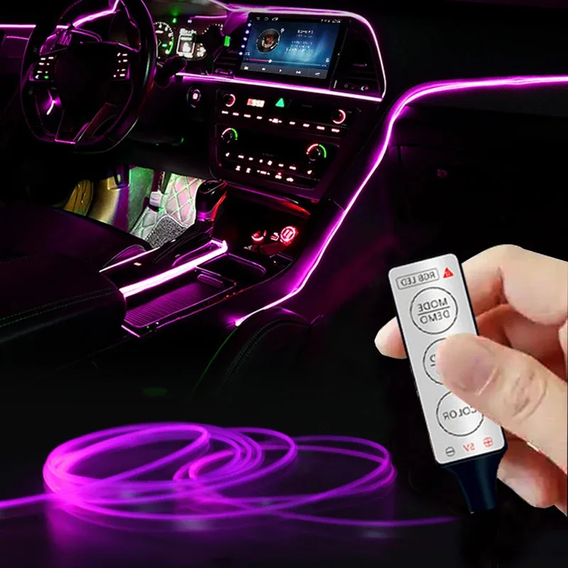1/2/3/5m neon LED lights with lights in 7 colors RGB DIY USB remote control car interior atmosphere flexible LED lights 5V/12V
1/2/3/5m neon LED lights with lights in 7 colors RGB DIY USB remote control car interior atmosphere flexible LED lights 5V/12V