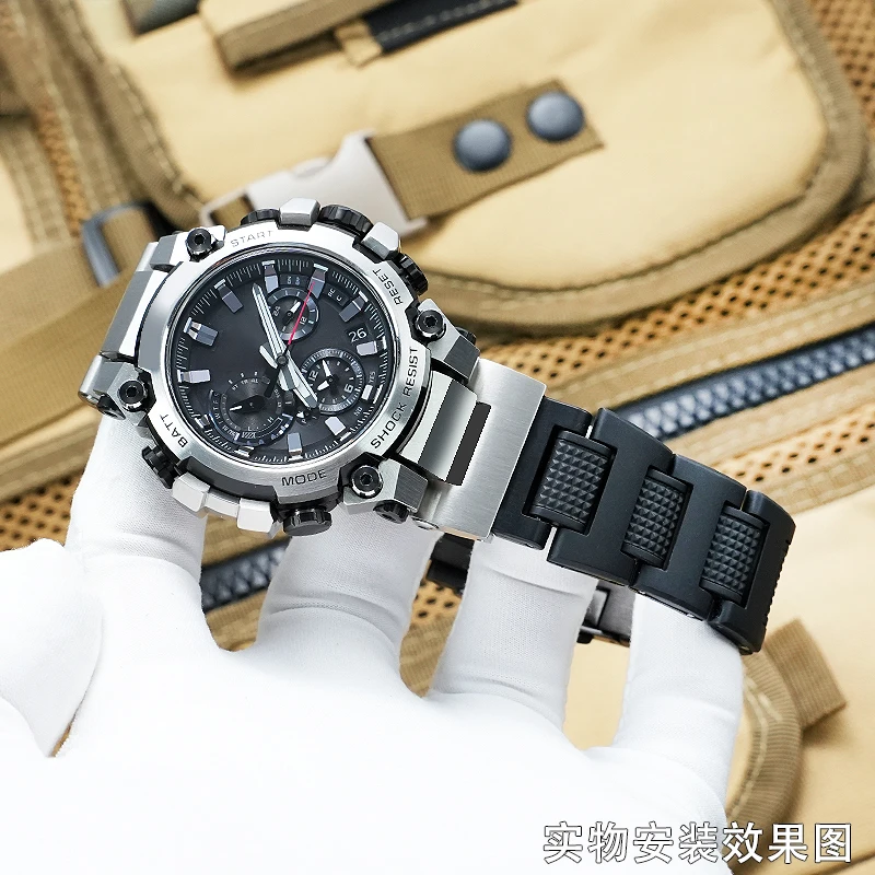 For Casio Watch 5672 MTG-B3000 Modified Lightweight Plastic Steel Mountaineering Outdoor Watch with Metal Quick Release Chain
For Casio Watch 5672 MTG-B3000 Modified Lightweight Plastic Steel Mountaineering Outdoor Watch with Metal Quick Release Chain