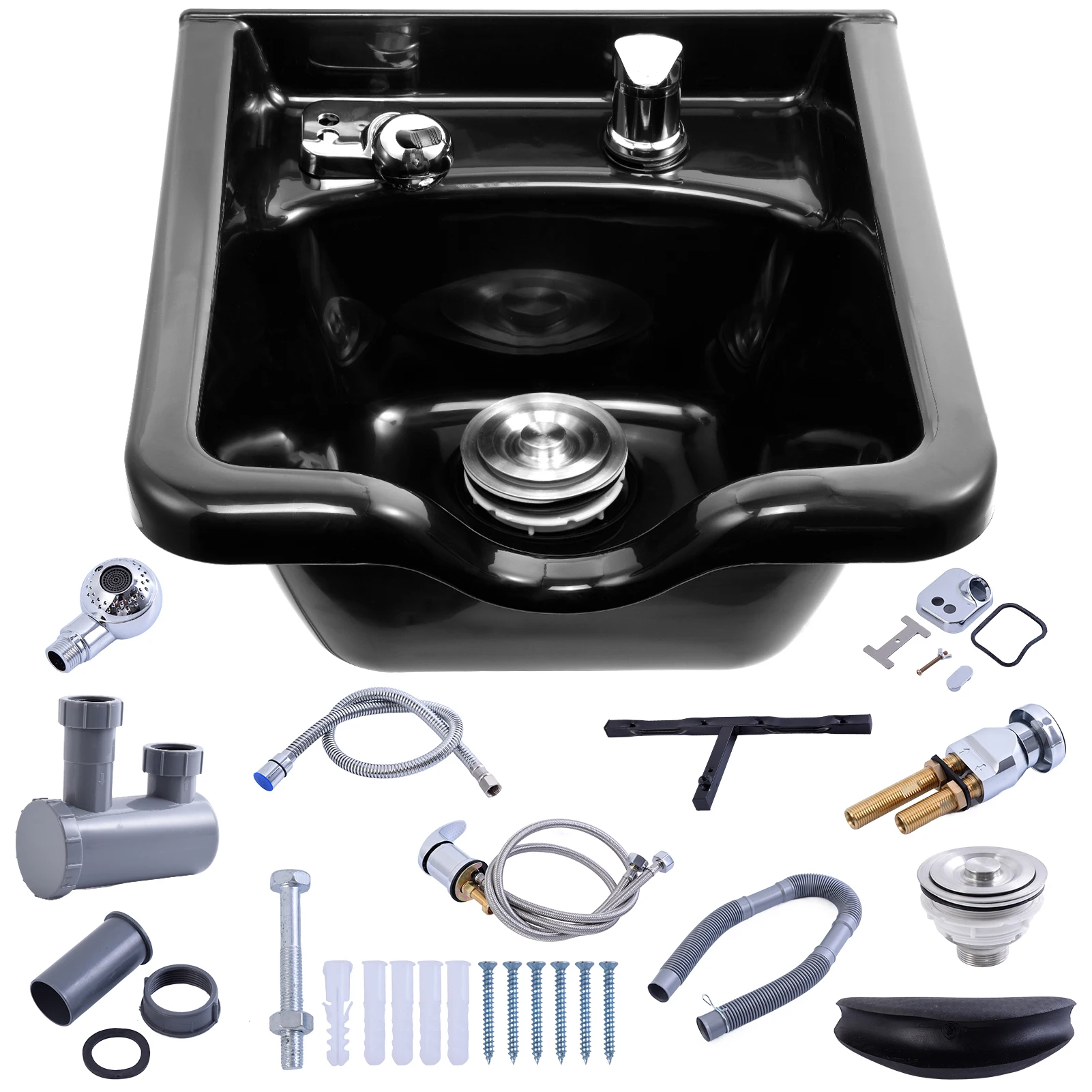 New Backwash Barber ABS Plastic Shampoo Bowl Sink Unit Station Spa Salon Equipment
New Backwash Barber ABS Plastic Shampoo Bowl Sink Unit Station Spa Salon Equipment