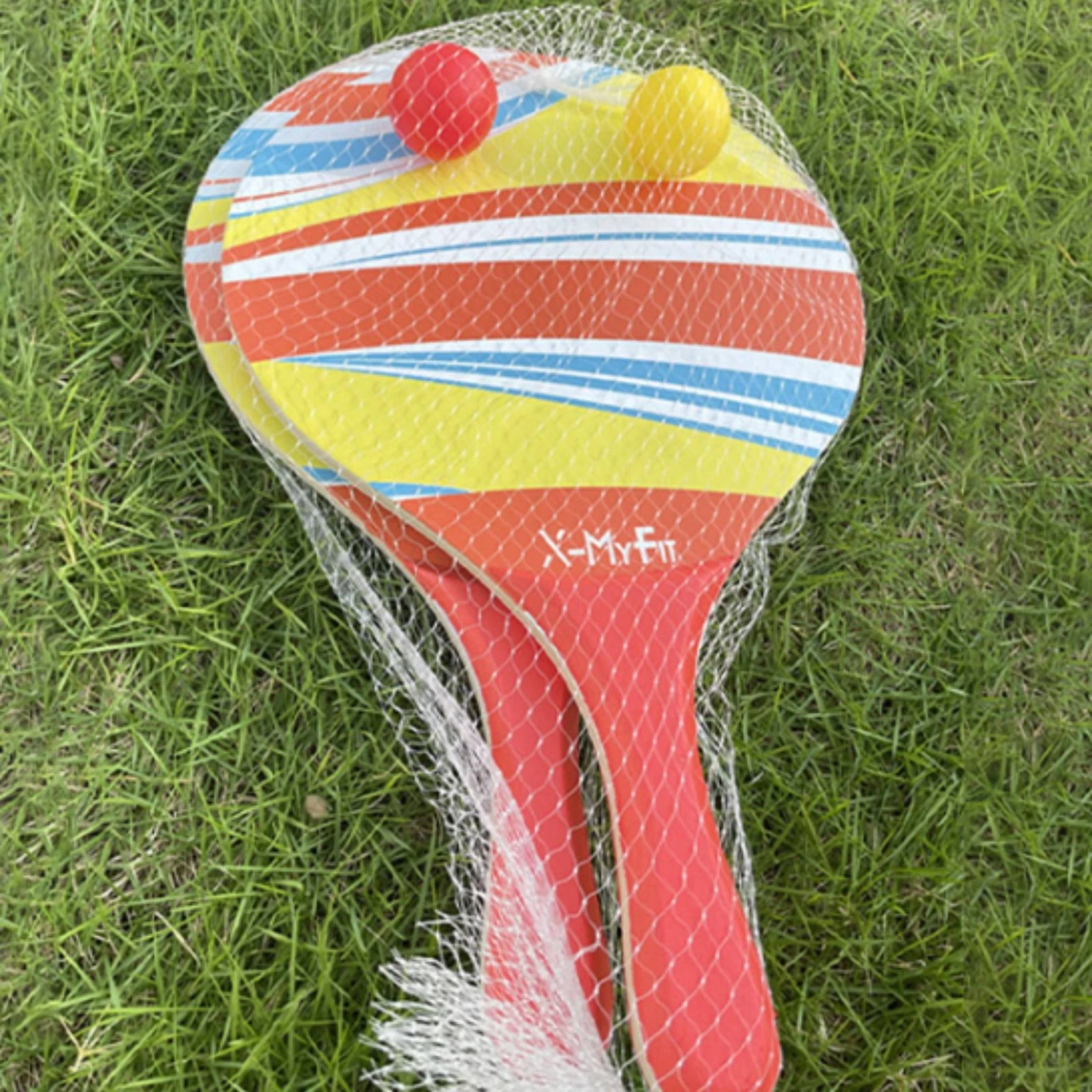 2 Pieces Beach Bat-and-Ball Racket Set Complete Wooden Bat-and-Ball Racket Set Round Head Rackets Portable Sports Gear Sturdy
2 Pieces Beach Bat-and-Ball Racket Set Complete Wooden Bat-and-Ball Racket Set Round Head Rackets Portable Sports Gear Sturdy