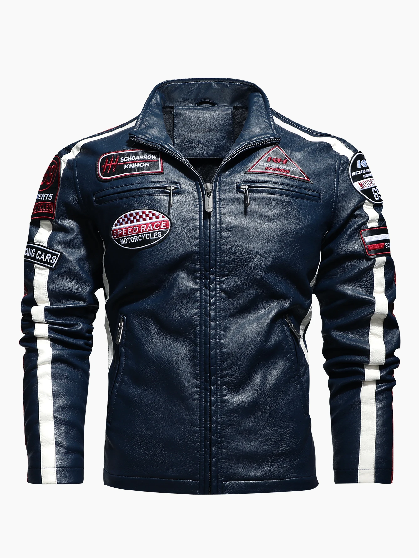 Pilot's leather Jacket Men's motorcycle racing suit PU leather label color jacket 2025 New Coats Black 3XL
Pilot's leather Jacket Men's motorcycle racing suit PU leather label color jacket 2025 New Coats Black 3XL
