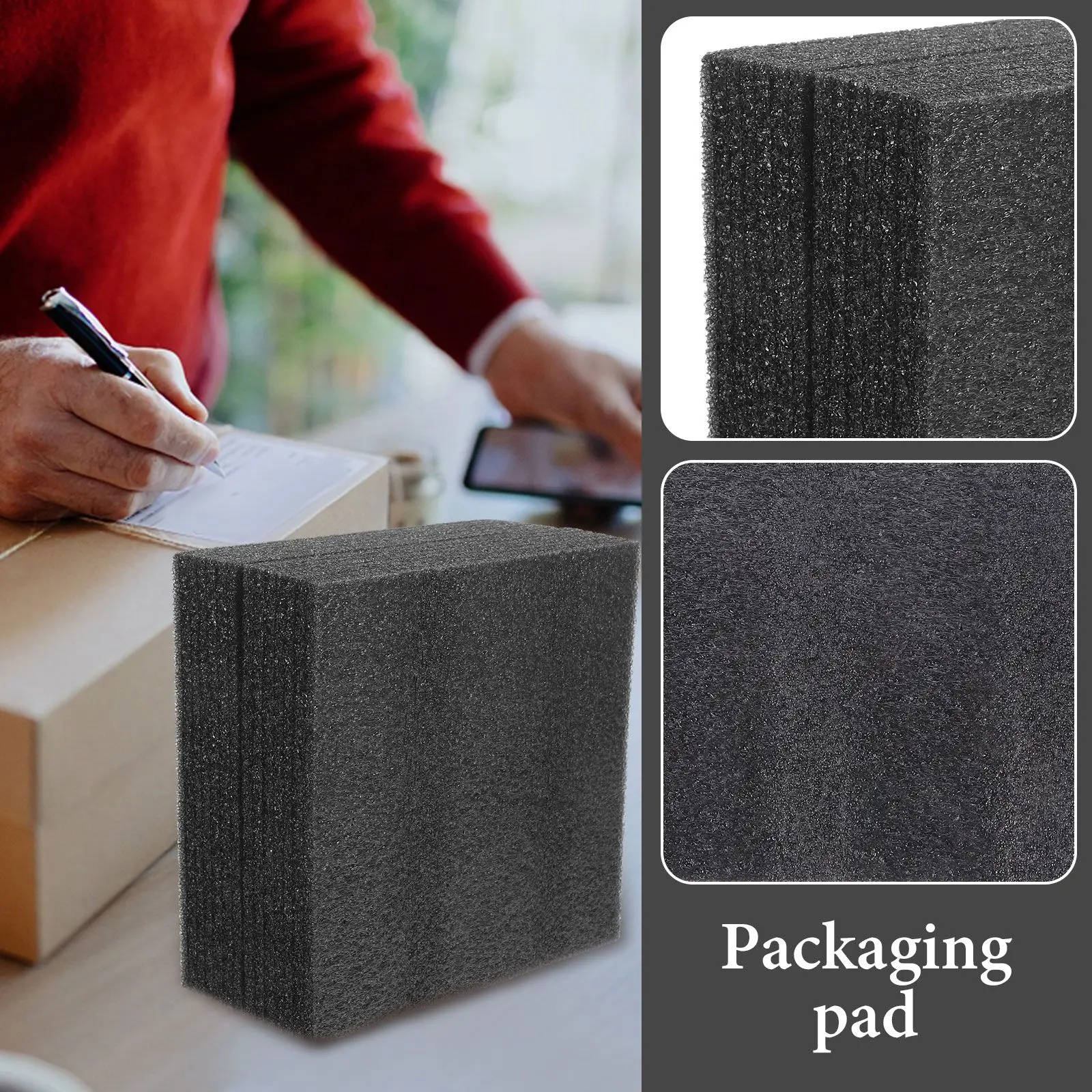 2Pcs Black Pearl Cotton DIY Foam Cushion Lightweight Packing Supply Mats Versatile Wrapping Liners Material Wear Resistant
2Pcs Black Pearl Cotton DIY Foam Cushion Lightweight Packing Supply Mats Versatile Wrapping Liners Material Wear Resistant