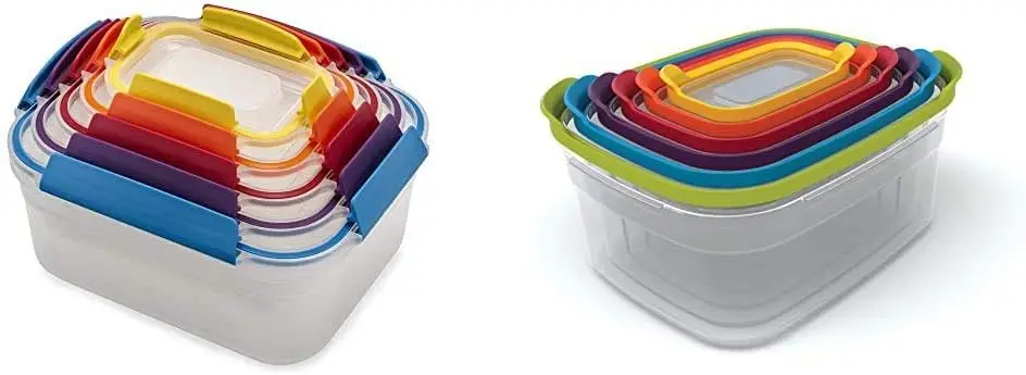 Nest Lock 10-Piece and Nest 12-Piece Plastic Food Container Sets with Lockable Airtight Leakproof Lids
Nest Lock 10-Piece and Nest 12-Piece Plastic Food Container Sets with Lockable Airtight Leakproof Lids