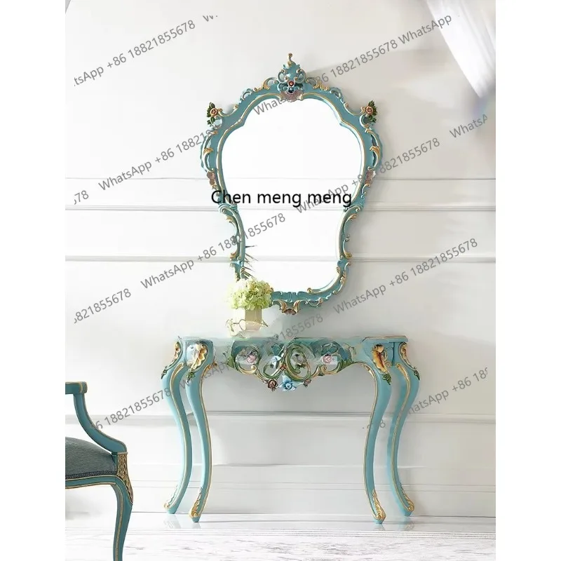 Retro entrance, villa entry against the wall, side table, aisle, counter, entrance mirror
Retro entrance, villa entry against the wall, side table, aisle, counter, entrance mirror