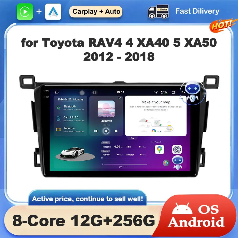 Android OS for Toyota RAV4 4 XA40 5 XA50 2012 - 2018 Right Hand Drive GPS Navigation Car Radio Video Multimedia Player DSP WiFi
Android OS for Toyota RAV4 4 XA40 5 XA50 2012 - 2018 Right Hand Drive GPS Navigation Car Radio Video Multimedia Player DSP WiFi