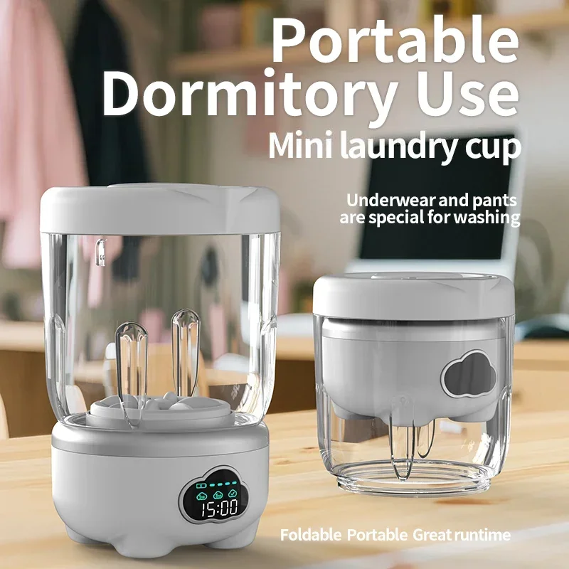 Mini Laundry Cup for Dormitory with Type-C Charging - Travel & Household Use Small Multi-Mode Feature Laundry Cup
Mini Laundry Cup for Dormitory with Type-C Charging - Travel & Household Use Small Multi-Mode Feature Laundry Cup