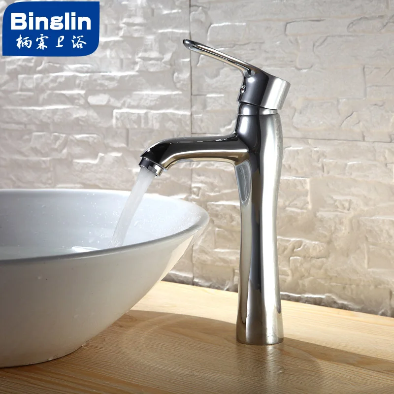 BINGLIN Basin Faucet All Copper Washbasin Hot and Cold Washbasin Heightened Table Basin Faucet Anti-splash Head
BINGLIN Basin Faucet All Copper Washbasin Hot and Cold Washbasin Heightened Table Basin Faucet Anti-splash Head