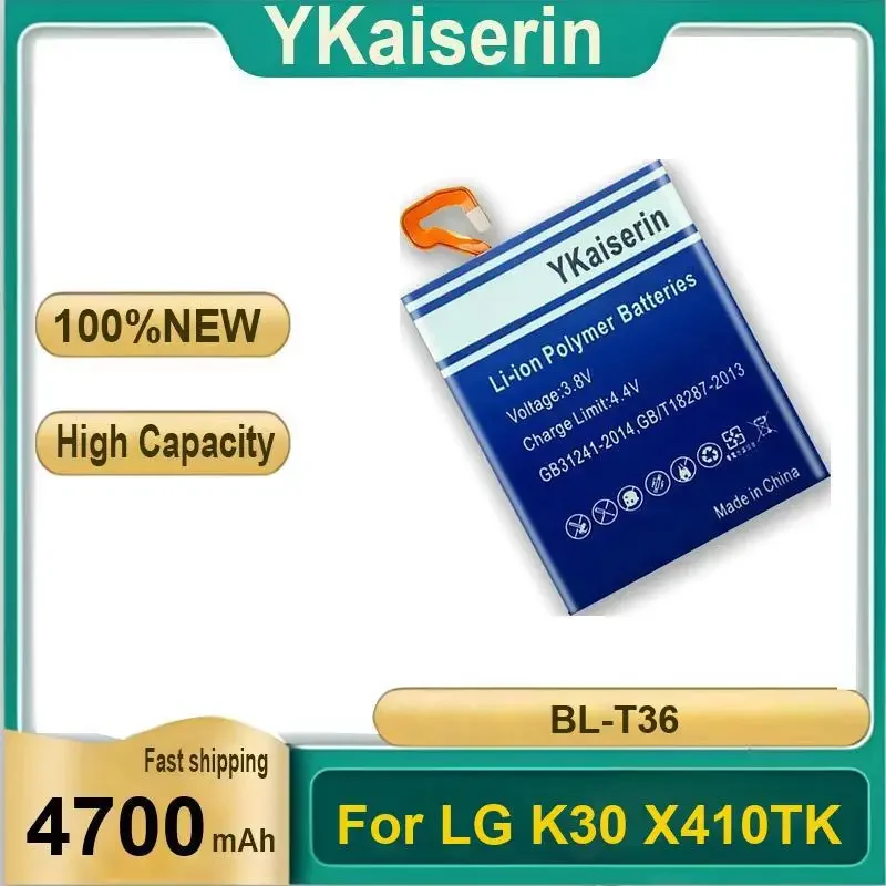Аккумулятор YKaiserin 4700 мАч BL-T36 для LG Harmony 2 Harmony2 K30, K11 + 2018, L413DL X410E X410L X410S X410X X410TK, K10 2018 Bateria
Аккумулятор YKaiserin 4700 мАч BL-T36 для LG Harmony 2 Harmony2 K30, K11 + 2018, L413DL X410E X410L X410S X410X X410TK, K10 2018 Bateria