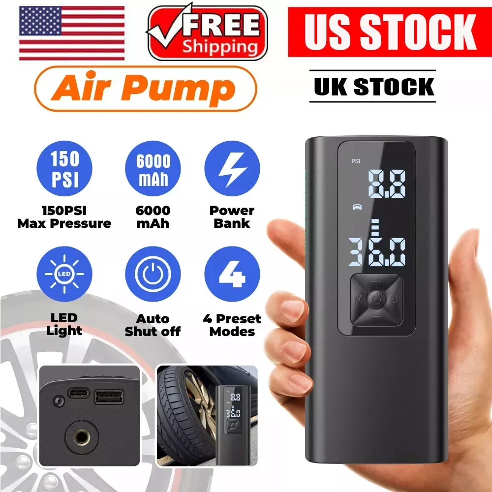 ANCEL AN02 6000mAh Portable 12V Car Electric Inflatable Pump Handheld Wireless Compressor Tire Pump Inflatable pump for car
ANCEL AN02 6000mAh Portable 12V Car Electric Inflatable Pump Handheld Wireless Compressor Tire Pump Inflatable pump for car