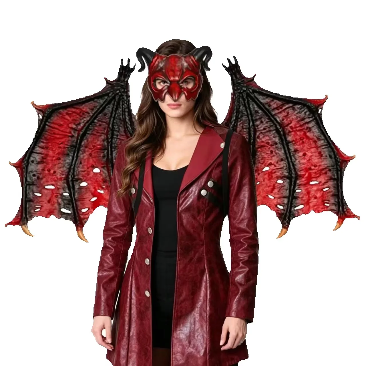 Devil Half Mask Horned Men Halloween Cosplay Costume Dress up Wings Carnival Party Stage Performance Wear 2026
Devil Half Mask Horned Men Halloween Cosplay Costume Dress up Wings Carnival Party Stage Performance Wear 2026