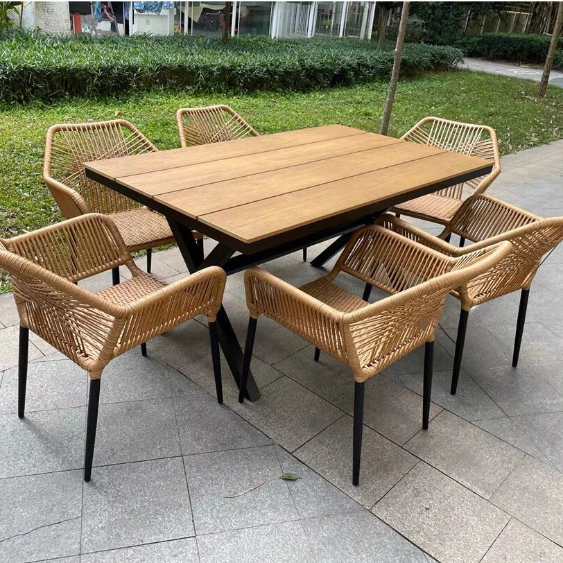 Nordic outdoor rattan table and chair dining table outdoor courtyard villa open-air garden combination rattan chair sun protecti
Nordic outdoor rattan table and chair dining table outdoor courtyard villa open-air garden combination rattan chair sun protecti