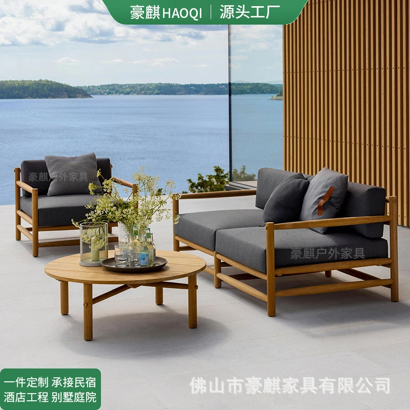 Outdoor Teak Sofa Courtyard, Solid Wood Nordic Style, Suitable Open-Model Homes, Leisure Hotels, And Balconies
Outdoor Teak Sofa Courtyard, Solid Wood Nordic Style, Suitable Open-Model Homes, Leisure Hotels, And Balconies