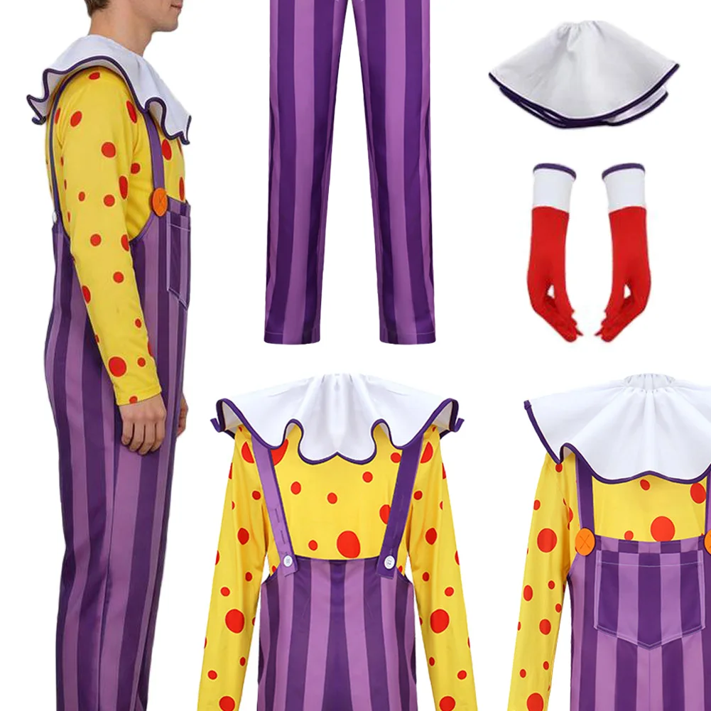 Fantasia Clown Chuckles Cosplay Clothing Cartoon Plush Story Men Disfraz Costume Accessories Male Halloween Carnival Party Cloth
Fantasia Clown Chuckles Cosplay Clothing Cartoon Plush Story Men Disfraz Costume Accessories Male Halloween Carnival Party Cloth