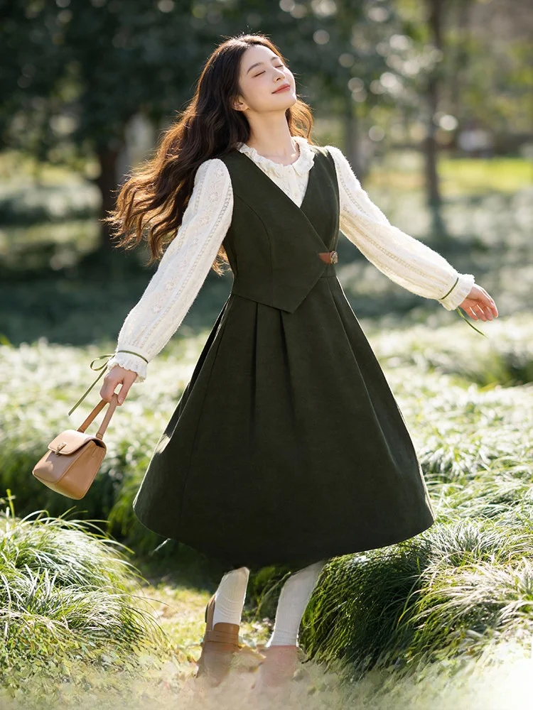 Spring 2026 Large Size Beautiful Color Blo Long Dr Women's Retro Colion Splicing Dr Commute Sle Stand Version
Spring 2026 Large Size Beautiful Color Blo Long Dr Women's Retro Colion Splicing Dr Commute Sle Stand Version
