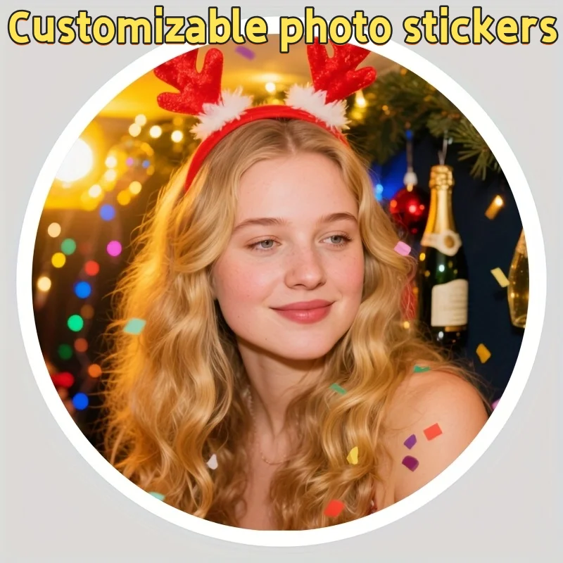 Custom Photo Stickers - Use your own photos, suitable for weddings, birthdays, graduations, Christmas,party decorations,gift bag
Custom Photo Stickers - Use your own photos, suitable for weddings, birthdays, graduations, Christmas,party decorations,gift bag
