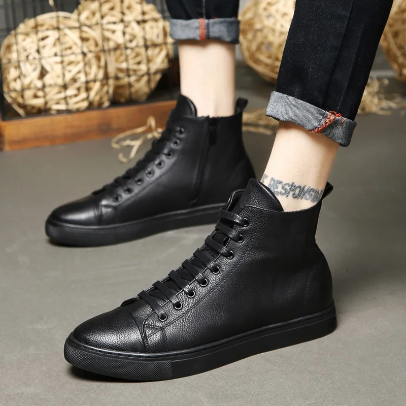 Trendy Men's Boots Heightening Hair St Versatile Large Size High Top Leather Boots ort Boots Spring Autumn
Trendy Men's Boots Heightening Hair St Versatile Large Size High Top Leather Boots ort Boots Spring Autumn