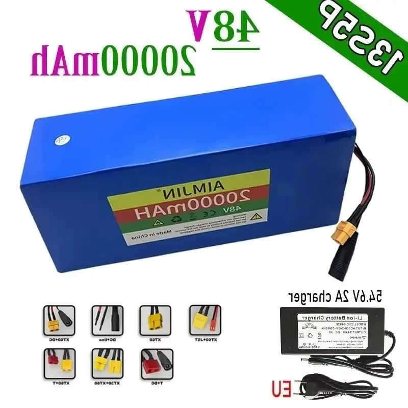 48V 13s5p 20ah Lithium Battery Pack 48v 20000mAh 250W-1500W Motorized Scooter Batteries Built in BMS
48V 13s5p 20ah Lithium Battery Pack 48v 20000mAh 250W-1500W Motorized Scooter Batteries Built in BMS