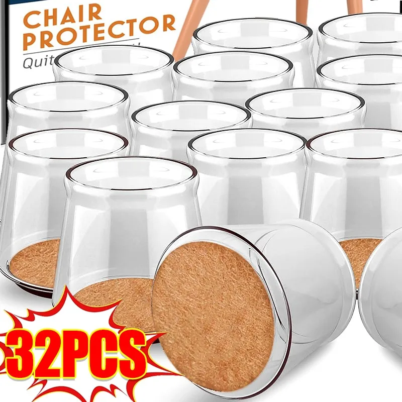 1/32x Chair Leg Floor Protectors Silicone Covers To Protect Wood Tile Floors Scratches Furniture Felt Pads No Noise Home Decor
1/32x Chair Leg Floor Protectors Silicone Covers To Protect Wood Tile Floors Scratches Furniture Felt Pads No Noise Home Decor