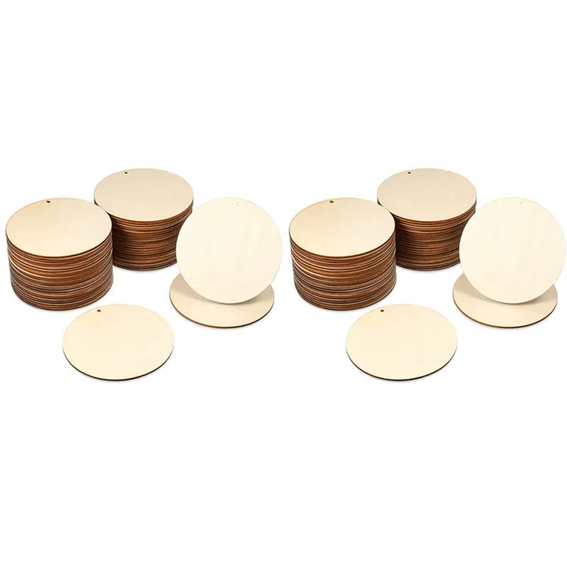 ABKP-100 Pieces Wood Circles Unfinished Round Cutouts Pre-Drilled Tags Slices Blank Wooden Discs With Holes Pendants (4 Inch)
ABKP-100 Pieces Wood Circles Unfinished Round Cutouts Pre-Drilled Tags Slices Blank Wooden Discs With Holes Pendants (4 Inch)