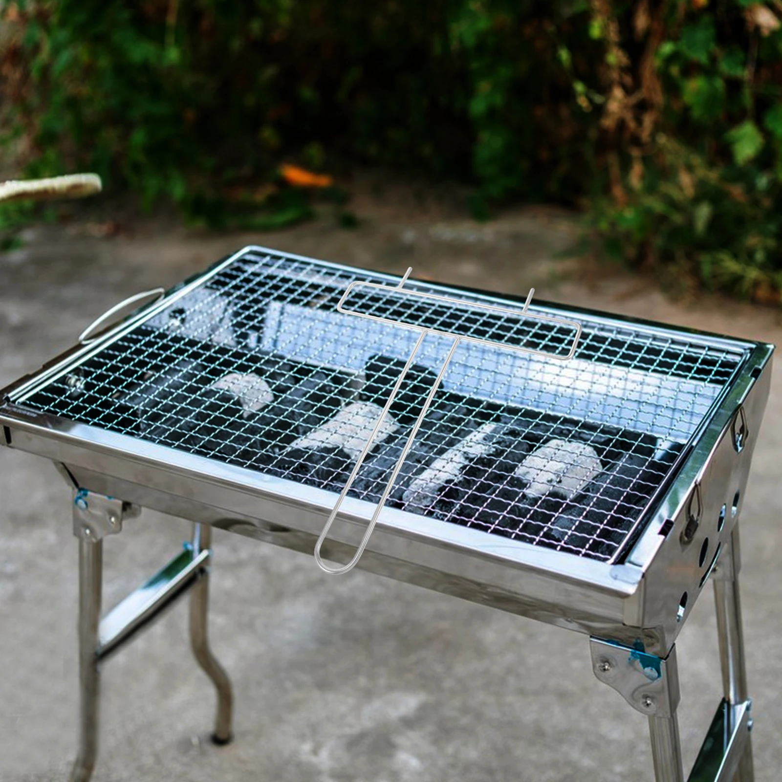 Japanese Design Stainless Steel Skewer Holder Multifunctional Bbq Grilling Tool Roasting Rack Storage Lamb Vertical 
Japanese Design Stainless Steel Skewer Holder Multifunctional Bbq Grilling Tool Roasting Rack Storage Lamb Vertical