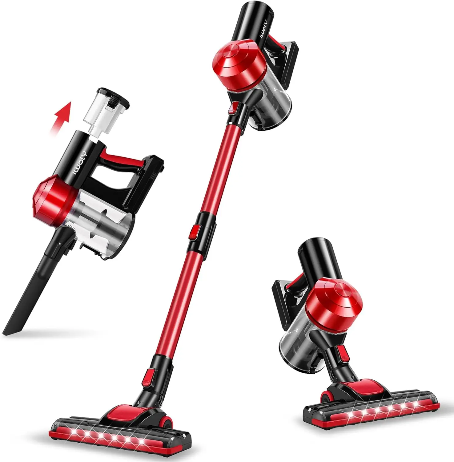 Cordless Vacuum Cleaner with 2200mAh Battery, 18000Pa Suction, HEPA Filter, Lightweight for Hard Floor and Car Cleaning
Cordless Vacuum Cleaner with 2200mAh Battery, 18000Pa Suction, HEPA Filter, Lightweight for Hard Floor and Car Cleaning