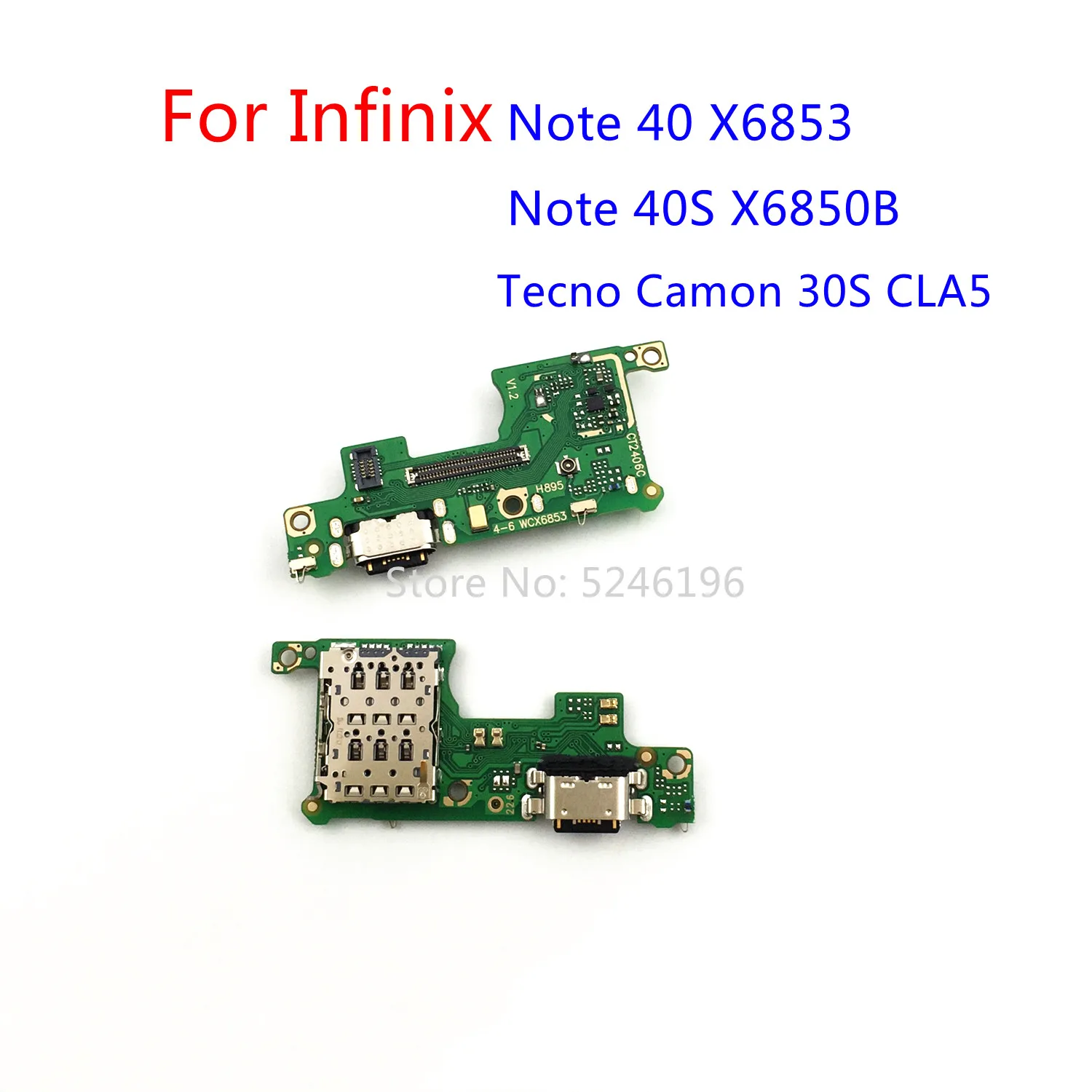 1pcs USB Charging Port Charger Base Connector For Infinix Note 40 X6853 / Infinix Note 40S X6850B / Tecno Camon 30S CLA5 Replace
1pcs USB Charging Port Charger Base Connector For Infinix Note 40 X6853 / Infinix Note 40S X6850B / Tecno Camon 30S CLA5 Replace