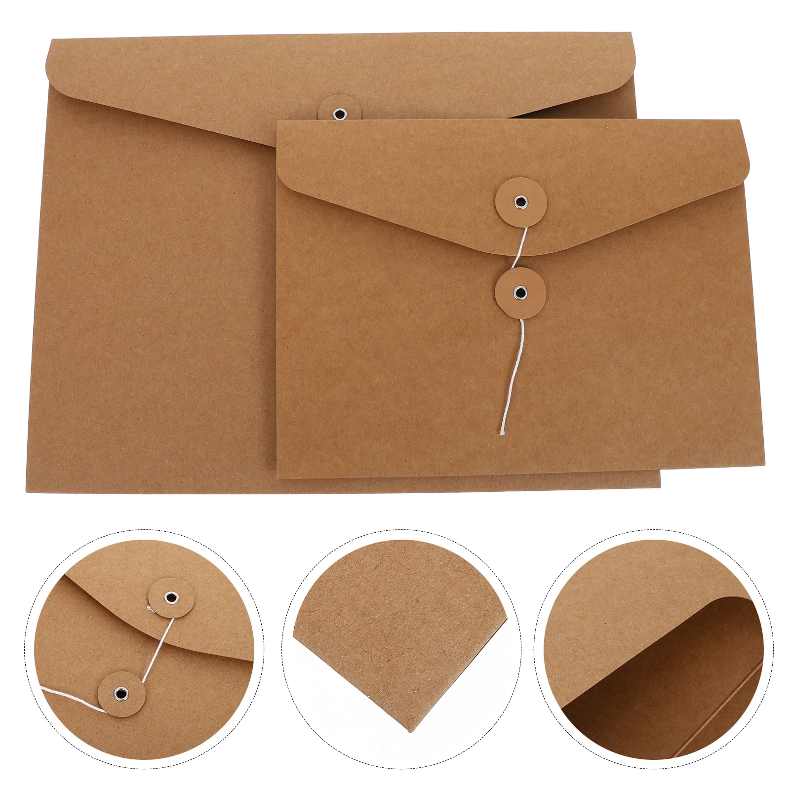 10Pcs Vintage Filing Envelope Folders Kraft Paper Document Organizer Horizontal String Fastener Closure A4 A5 Office School
10Pcs Vintage Filing Envelope Folders Kraft Paper Document Organizer Horizontal String Fastener Closure A4 A5 Office School