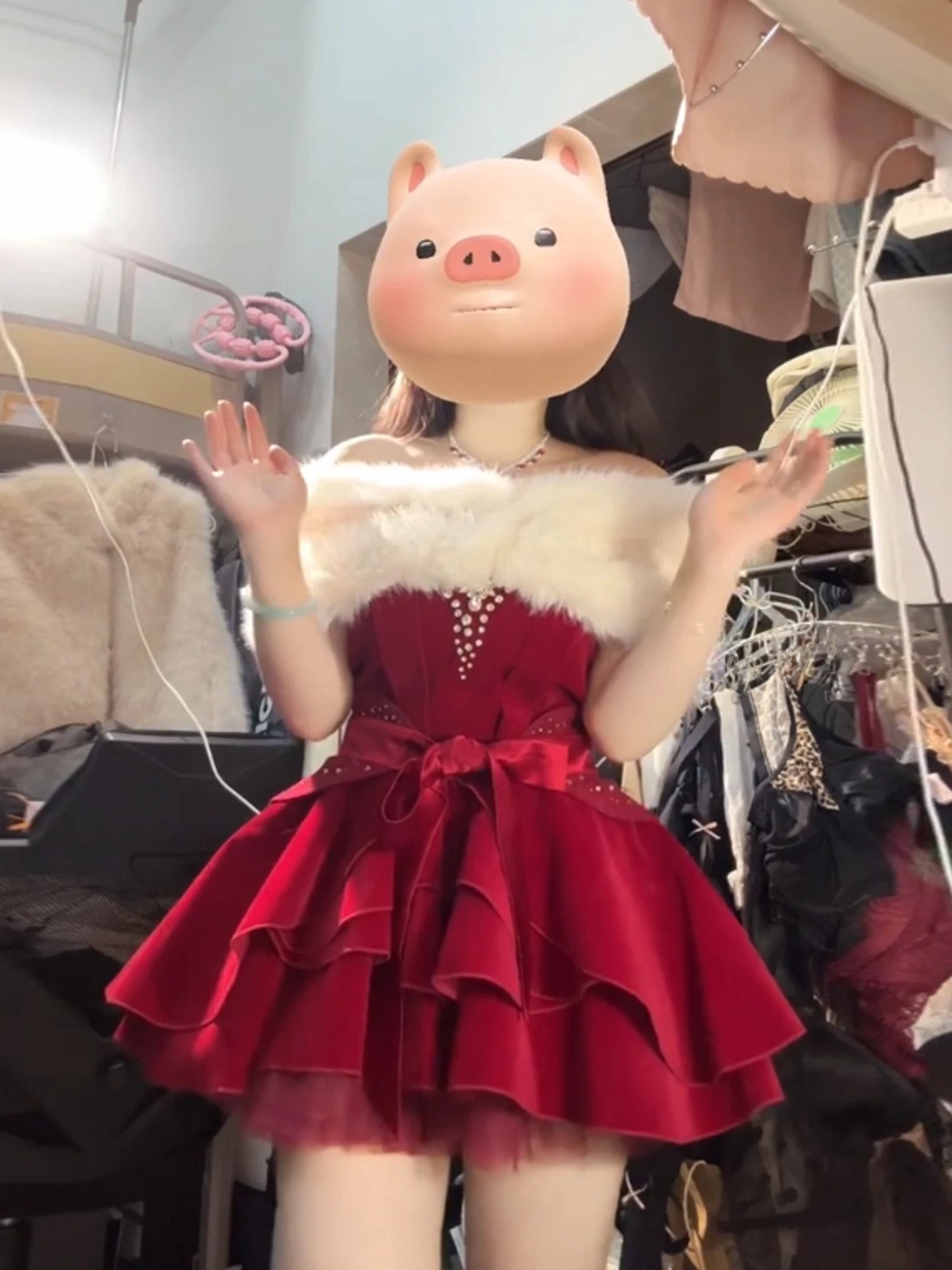 XZY Velvet Tube Top Dr Women's plus Size Sweet Red Velvet Winter Waist Cinched Cisas Birthday Par Dr
XZY Velvet Tube Top Dr Women's plus Size Sweet Red Velvet Winter Waist Cinched Cisas Birthday Par Dr