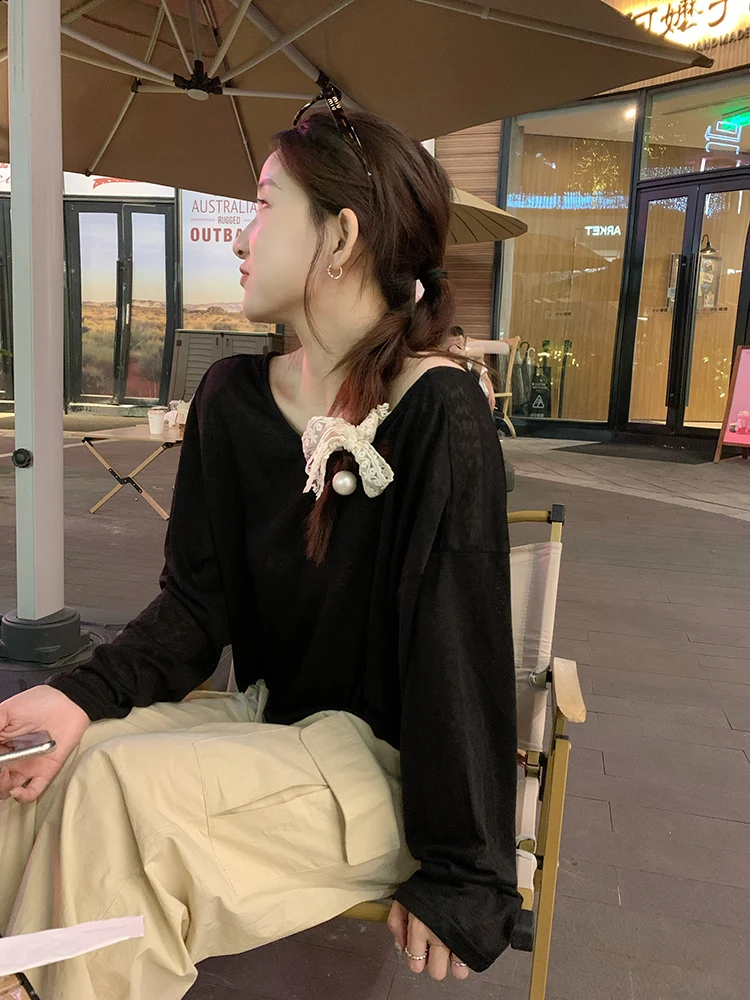 XierZ Bal Long Sve T-irt Women's Summer Slimming Loose Sle Korean Commute Faion V-Ne Pure Color T-irt
XierZ Bal Long Sve T-irt Women's Summer Slimming Loose Sle Korean Commute Faion V-Ne Pure Color T-irt