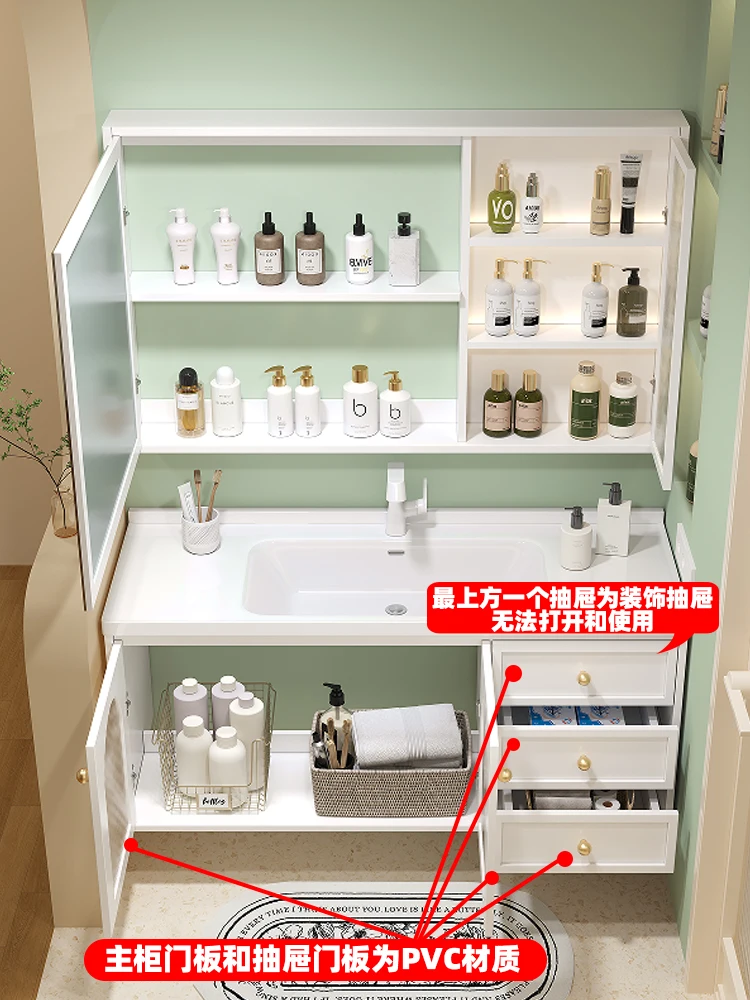 Light luxury intelligent ceramic integrated basin, bathroom cabinet, combined bathroom, hand wash basin, basin cabinet, washtabl
Light luxury intelligent ceramic integrated basin, bathroom cabinet, combined bathroom, hand wash basin, basin cabinet, washtabl