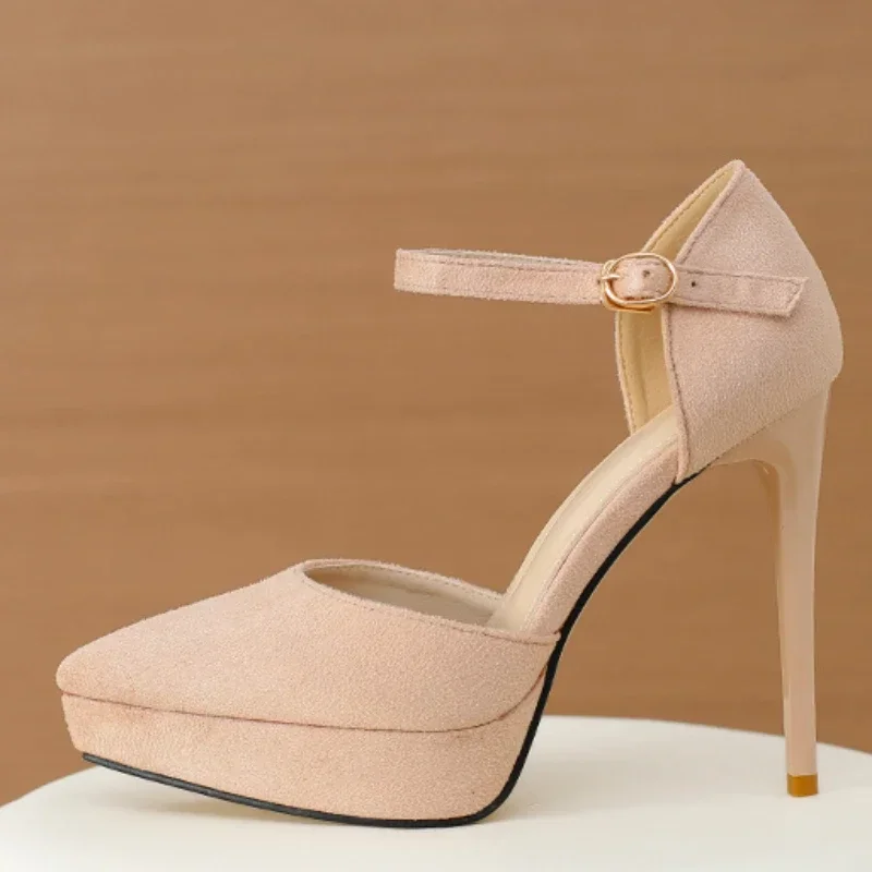 New Pointed Toe Platform Women Sandals Flock Buckle Strap Stripper Party Thin High Heel Shoes Sexy Female Pumps Zapatos De Mujer
New Pointed Toe Platform Women Sandals Flock Buckle Strap Stripper Party Thin High Heel Shoes Sexy Female Pumps Zapatos De Mujer