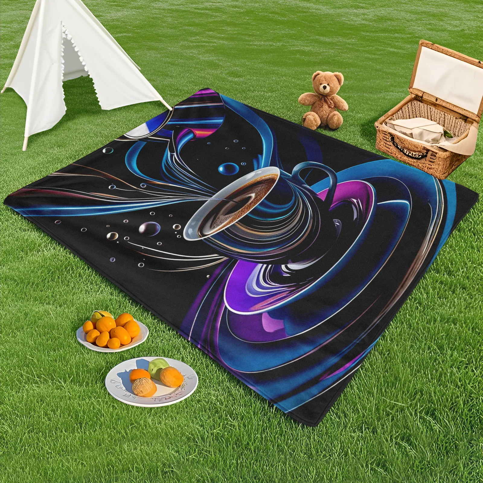 Blue Purple Coffee Pour Art Design Outdoor Blanket Gift For Brothers Camping Picnic Adventure Rug Durable Creative Idea
Blue Purple Coffee Pour Art Design Outdoor Blanket Gift For Brothers Camping Picnic Adventure Rug Durable Creative Idea
