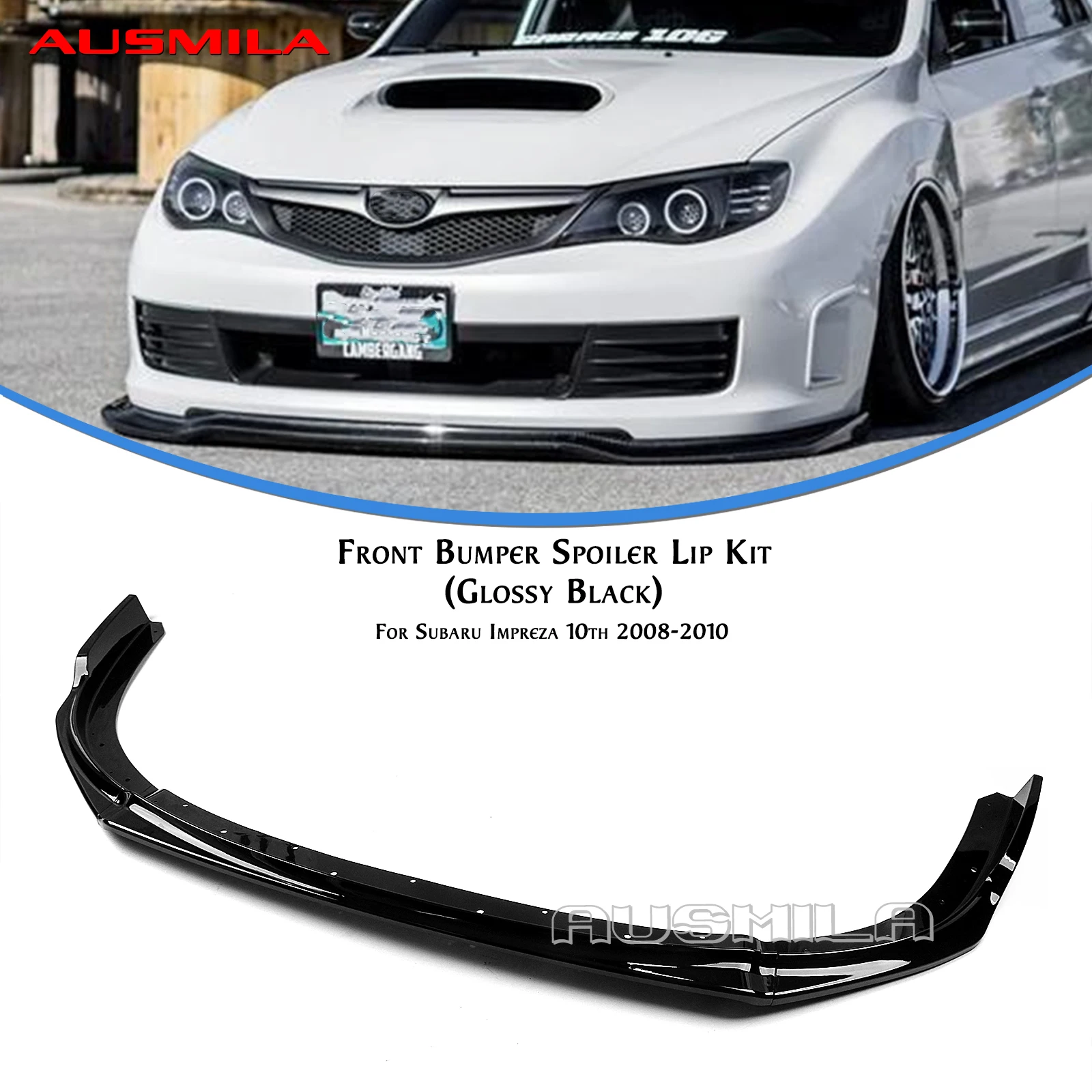 3pcs Car Front Bumper Spoiler Lip Lower Blade Splitter For Subaru Impreza 10th GEN 2008 2009 2010
3pcs Car Front Bumper Spoiler Lip Lower Blade Splitter For Subaru Impreza 10th GEN 2008 2009 2010